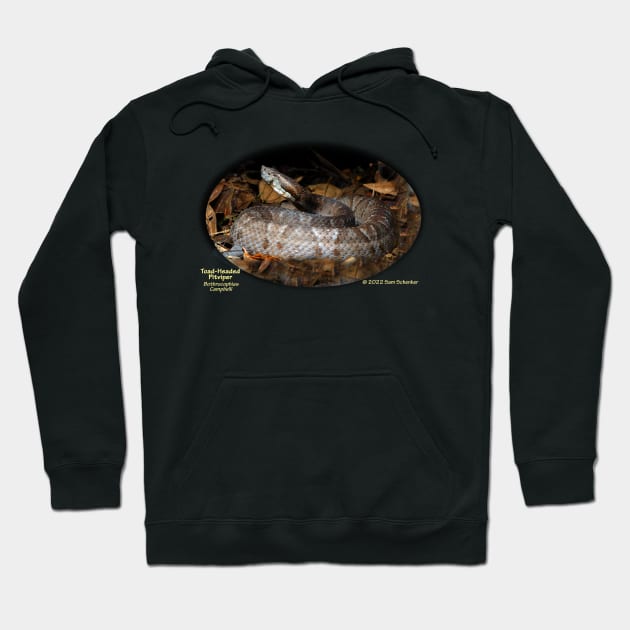 Toad-Headed Pitviper Hoodie by Stone Forest Waters